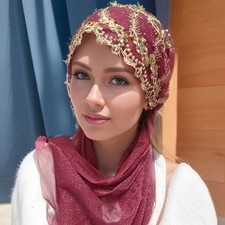 Muslim Women Hijab Hat Wrap Scarf Head Cover Shawls Islamic Headscarf Headwrap
