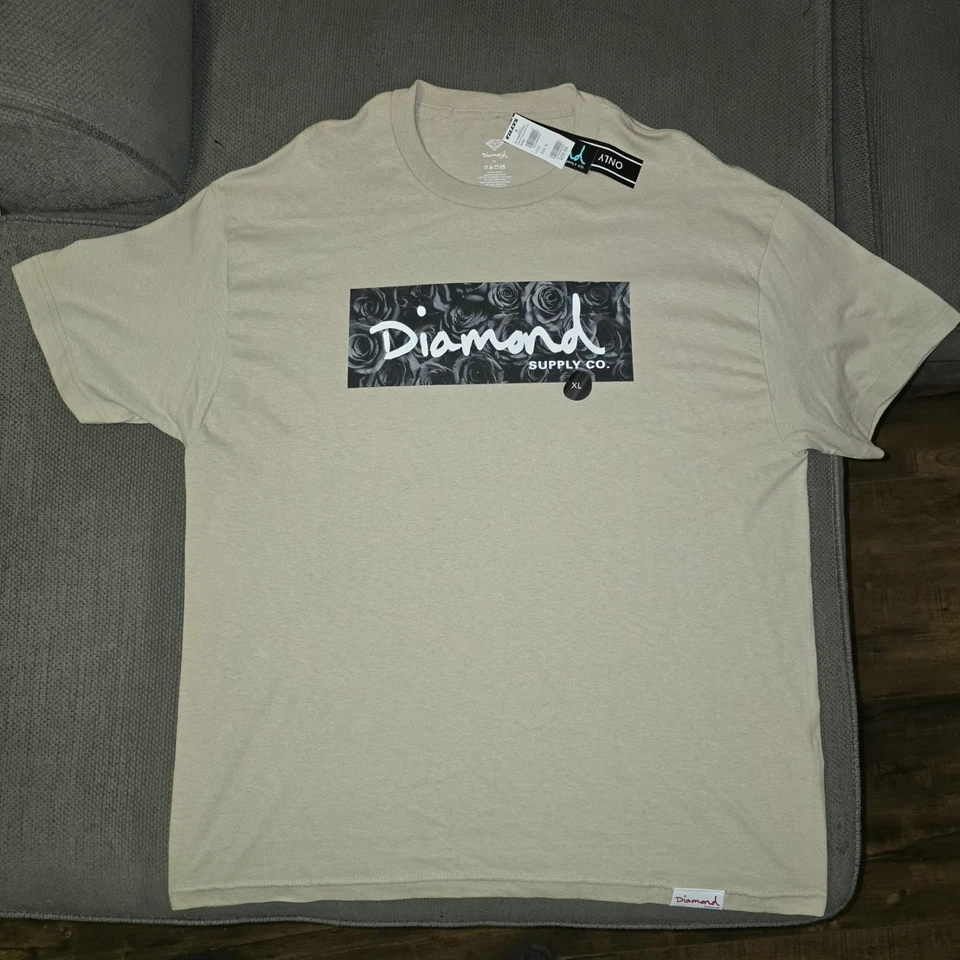 Diamond Supply Co. PARA HOMBRES XLARGE T DMND M T/S NEGRO ROSA OGS ARENA ORIGINAL Foto 2 de 4