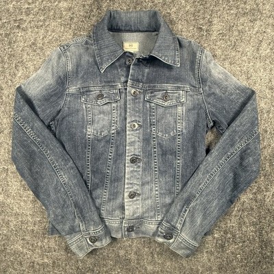 AG Adriano Goldschmied The Robyn Denim Jacket XS Super Stretch Blue SPD4087BLV