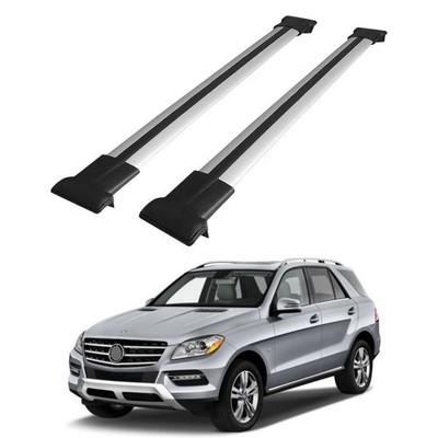 Roof Racks for Mercedes ML GLE SUV W166 (2012-2019) Aluminum Crossbars, Gray