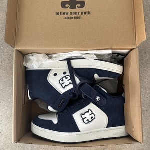 Ipath Grasshopper Men’s Size 8 Shoes Navy Suede White Leather Skateboarding