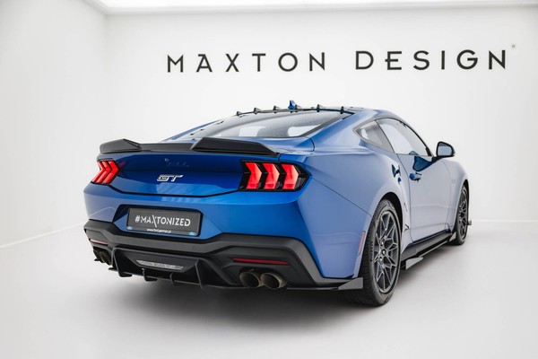 Heckansatz Diffusor Passend FüR Ford Mustang Gt Mk7 Schwarz Matt-image