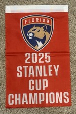 Florida Panthers NHL 2025 Stanley Cup Champions Banner/Flag 18.5" x 11.5"