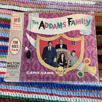 Vintage the Addams Family Card Game 1965 by Milton Bradley Complete Original Box