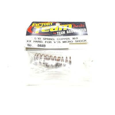 Team Associated 8449 1/10 Spring Copper 16.0 Vca Micro Shock 8449