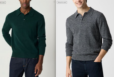 NWT J.Crew 128 Long-Sleeve Sweater-Polo in Supersoft Lambswool Blend, Sz XL
