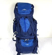 High Sierra Appalachian 75 Frame Pack Hiking Pack Backpack Blue EUC