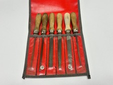 Snap-on Tools Usa Hb100 6 Piece Wood Handle File Set In Original C99 Kit Bag Snap-on Tools Usa Hb100 6 Piece Wood Handle File Set In Original C99 Kit Bag