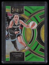 2024 Panini Select WNBA #199 Chennedy Carter Neon Green Prizms #/75