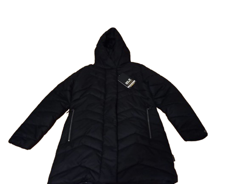 K-01704 Jack Wolfskin Damen Kyoto Coat W Jacke, Gr.L schwarz, Haare NEU