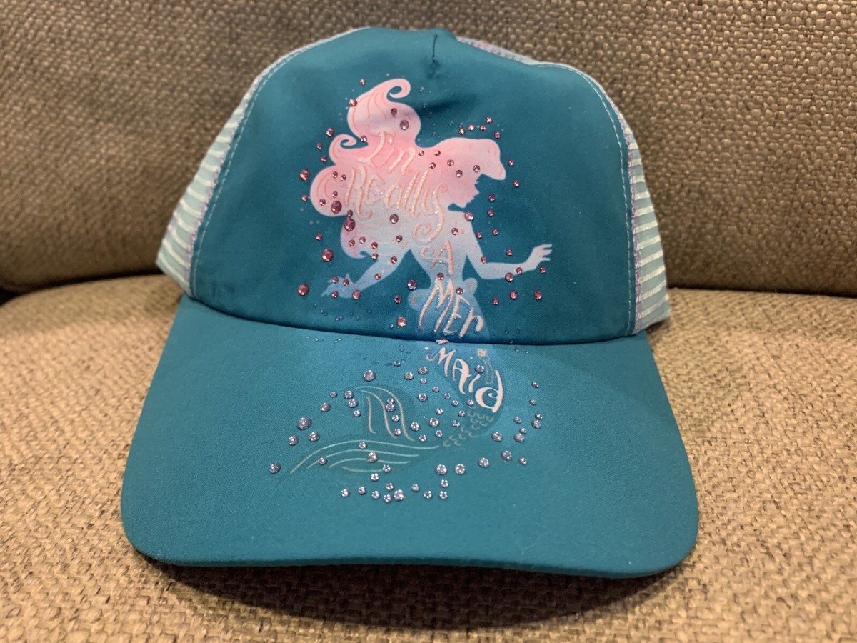 NWT Disney The Little Mermaid Ariel Baseball Cap Womens Anniversary Collection Disney Parks Ariel The Little Mermaid Seashell Baseball Hat  main image 3