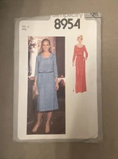 Simplicity 8954 Pattern Dress Size 12 Misses Precut Vintage 1979