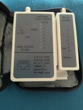 Network Cable Tester w Remote LAN BNC RJ45 Ethernet Coaxial Phone RJ45 RJ11 12