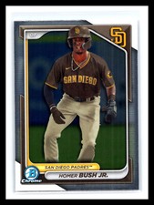 🔥 HOMER BUSH JR 2024 BOWMAN CHROME PROSPECTS RC # 87