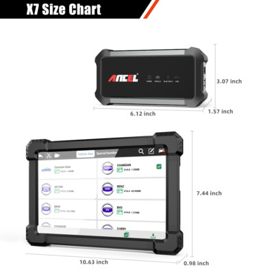 Ancel X7 OBD2 Diagnosegerät Alle System Bidirektionaler mit TPMS DPF IMMO DHL