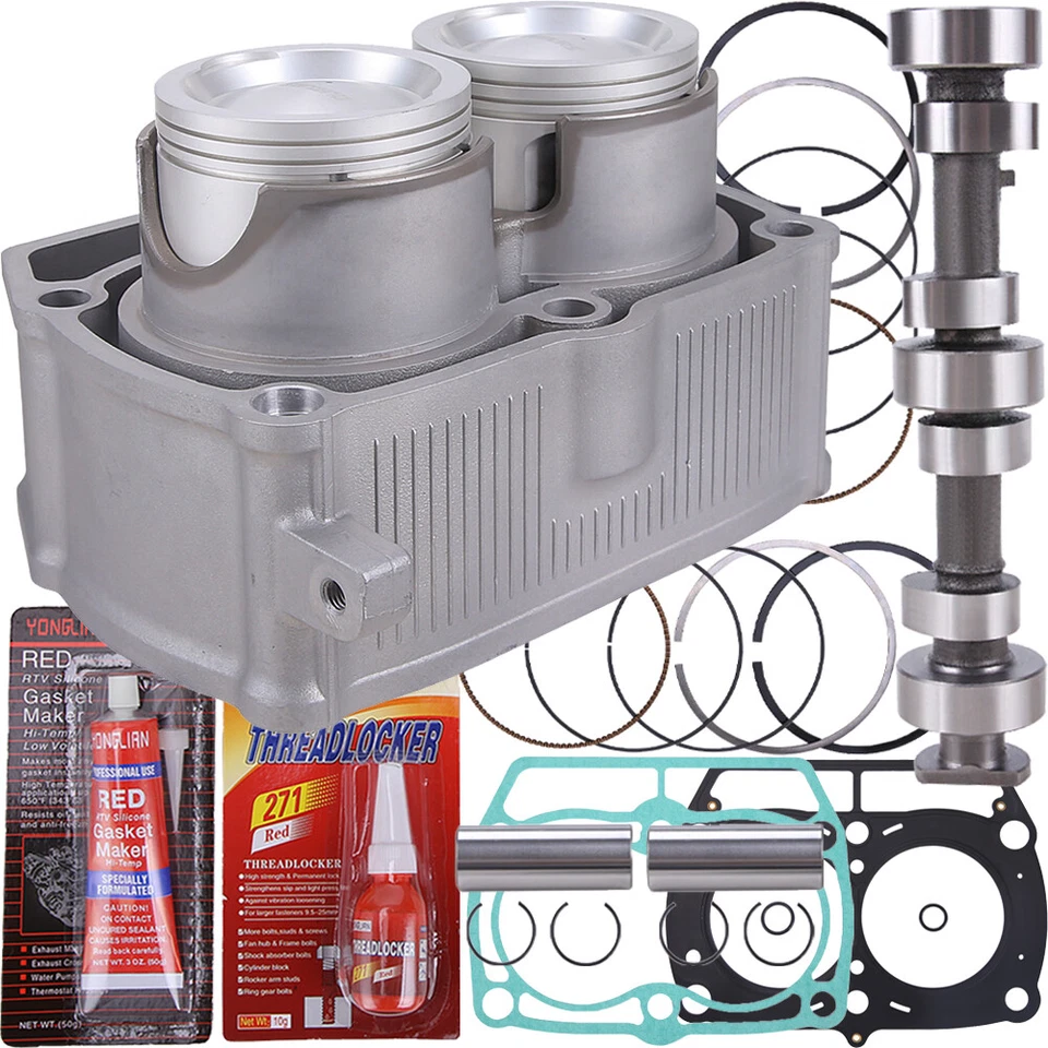 RZR 800 para Polaris RZR 4 800 S EFI cilindro pistón junta kit de extremo superior árbol de levas Foto 3 de 4