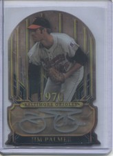 2015 TOPPS TRIBUTE JIM PALMER DIE CUT SILVER AUTO 19/30 ORIOLES