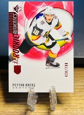 2020-21 UD SP Hockey Peyton Krebs No. 106 - SP Rookie Authentics Red # /799 