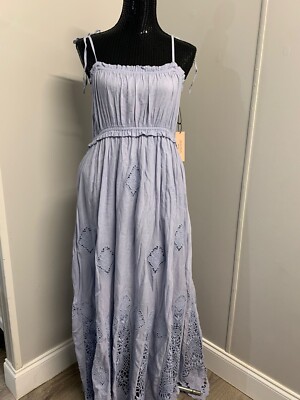 New Abigail Zwaans Dress Long Blue M Women's Was 320 A89