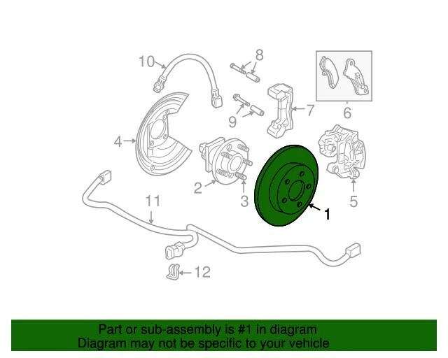 NUEVO ACDelco Rotor de freno de disco trasero 177-778 Buick Riviera Cadillac Deville 95-00 Foto 3 de 4