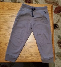 Tommy Bahama Boy's XS 4 Gray With Brown Hint Joggers Youth Fleece Sweatpants