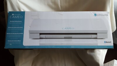 Silhouette Cameo 3-4T Desktop Bluetooth Cutting System in Box with supplies Lot.