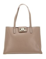 Furla 1927 Tote Bag L Schultertasche Tasche Greige Beige Neu