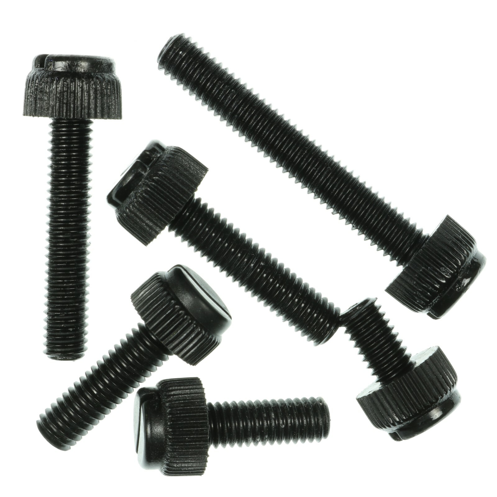 M3 M4 M5 M6 BLACK NYLON SLOTTED KNURLED THUMB SCREWS UK STOCK FREE