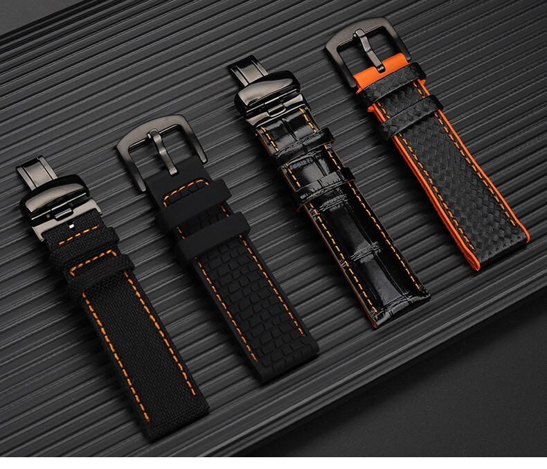 For Mido Multifort M005.430/614 Commander M021.407 Watchband Black