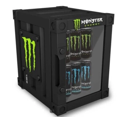 Monster Energy Drink Mini Fridge Pub Home Garden Garage 220V-240V or 12V Camper