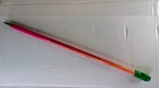 Vintage Empire Pencil Co. Great Scott Oversized Pencil w/ Eraser Pink/Orange