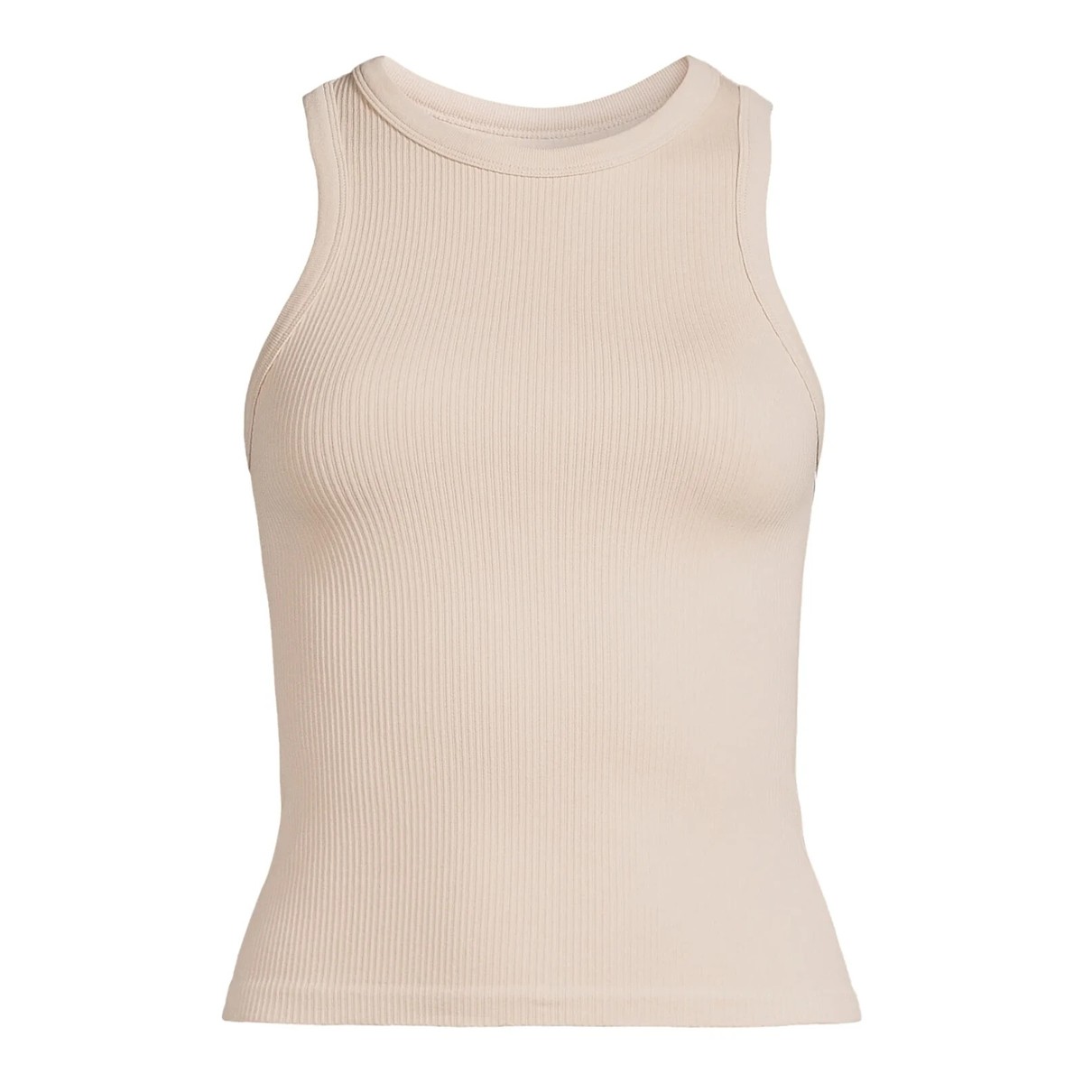 No Boundaries Juniors Seamless High Neck Tank Top, Nude Size M(7-9