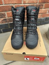 Rock Fall RF540 Monzonite High Leg Internal Metatarsal Safety Boot Side Zip UK10