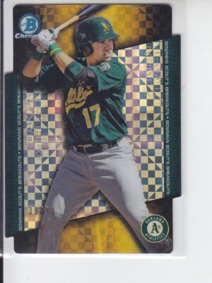 2014 Bowman Chrome Die Cut Xfractor Scouts Breakouts Renato Nunez /99 A's