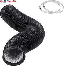 4 Inch 5 Feet Air Ducting, Flexible 1.5M Length Aluminum Dryer Vent Hose Kit for