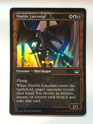 MTG Streets of New Capenna Nimble Larcenist (Gilded Foil) 386 NM/M