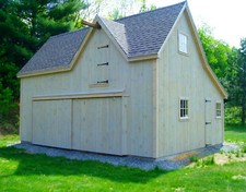 19 Backyard Barn Designs - Complete Pole-Barn Construction Plans (B1)