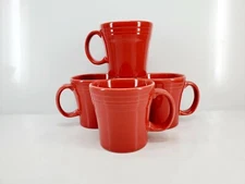 Set Lot 4 TAPERED MUG scarlet red FIESTA WARE 15 OZ new