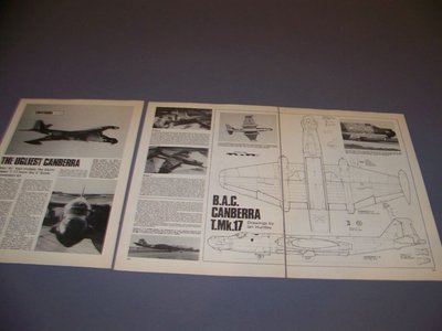 VINTAGE..ELECTRIC CANBERRA T.17..HISTORY/MODEL REVIEW/2-VIEWS...RARE! (2H)