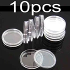 10pcs 39mm Coin Capsules Acrylic Case Holder Fit 1 OZ Silver or Copper Rounds