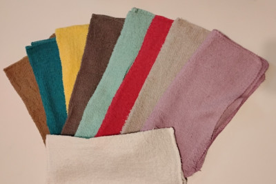 Wash Cloths 11x11'' 100% Cotton Lightweight 2 Piece Pick Color + 1 White (2nds)!