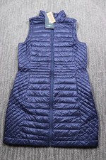 Duluth Trading Co Pertex Tunic Vest Women's Xs Blue Duck Down Light Windproof