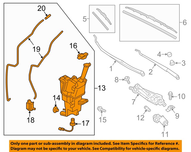 HYUNDAI OEM Elantra GT Wiper WasherWindshield FluidReservoir Tank
