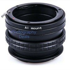 Adjustable Focus Helicoid Extension Macro Tube for Nikon AI to Sony E A6 Camera