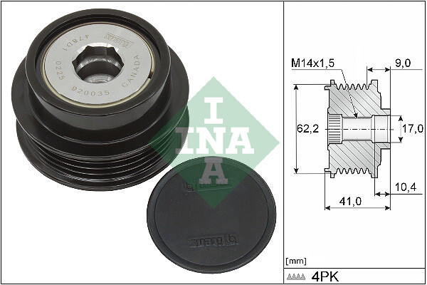 INA 535 0338 10 Generatorfreilauf For Toyota-image