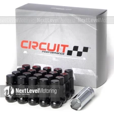 Circuit Performance CP50 Long Closed End Lug Nuts 12x1.5 Black Fits Kia Hyundai