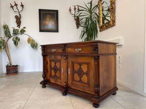 Sale Restaurierte Säulenanrichte Gründerzeit Anrichte Schrank Antiquität G1314 - Bild 2 von 11