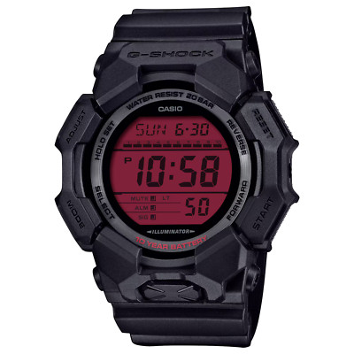 New Casio G-Shock Digital GD-010 Series Men's Black Watch GD010BBR-1