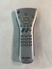 Sharp LCD TV GA077WJSA Remote Control Silver Untested