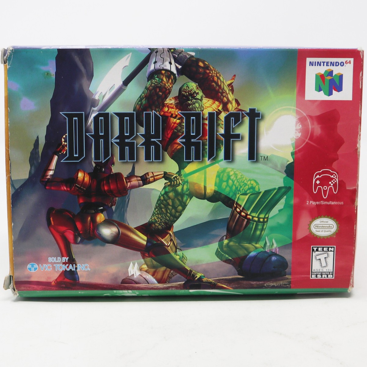 VINTAGE 1996 NINTENDO 64 N64 DARK RIFT CARTRIDGE VIDEO GAME NTSC
